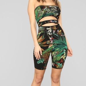 Fashion Nova Tropical Romper(SOLD)
